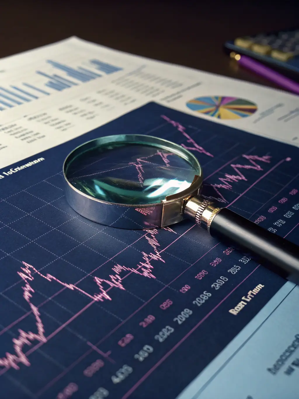 A futuristic glassmorphism card featuring a neon blue academic research icon, a digital notepad, and floating data charts, set against a dark navy background to represent expert research support services.